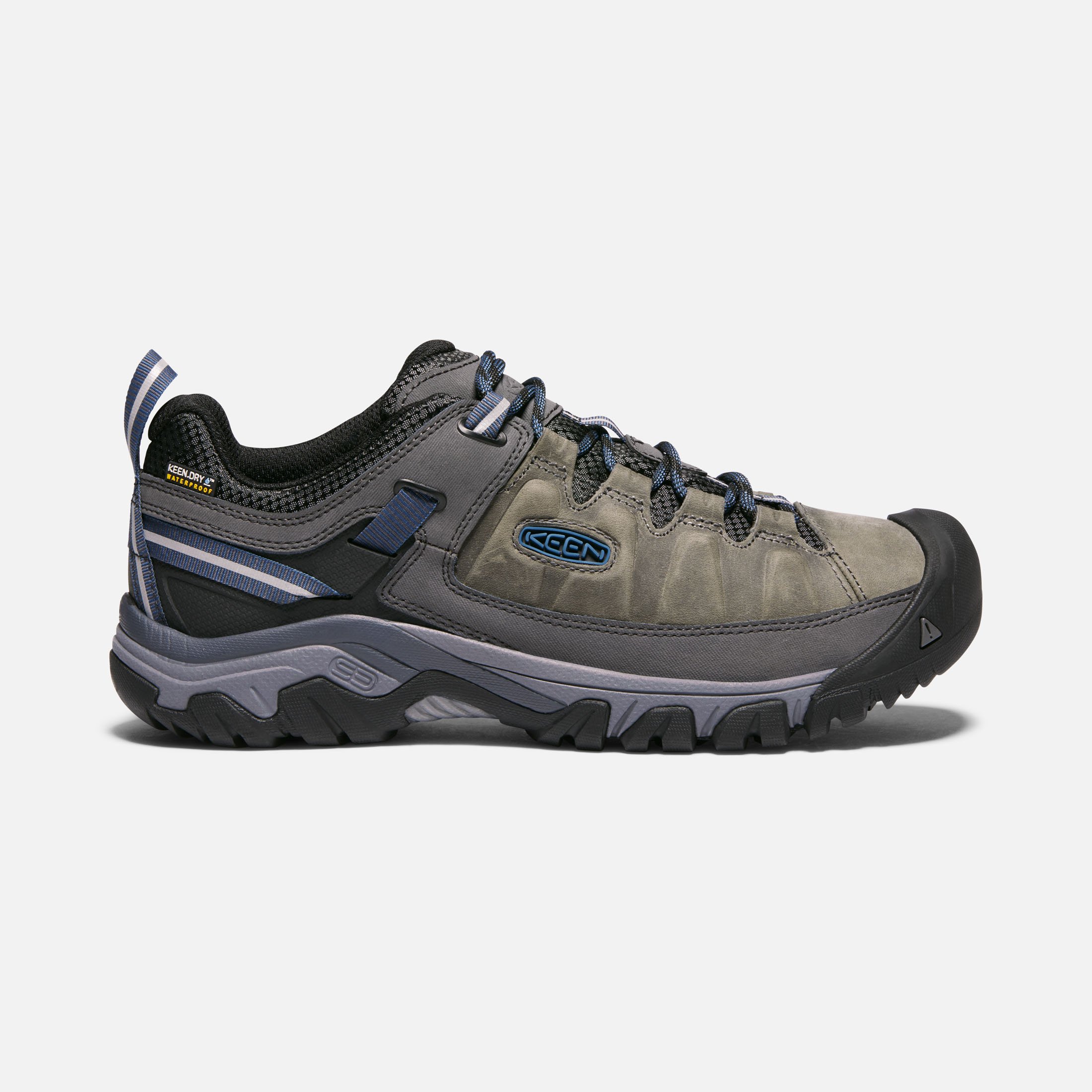 Keen Targhee III Waterproof Hiking Shoes Mens 10 Gray Black Low Trail 1017785 Keen Footwear Men main image 3