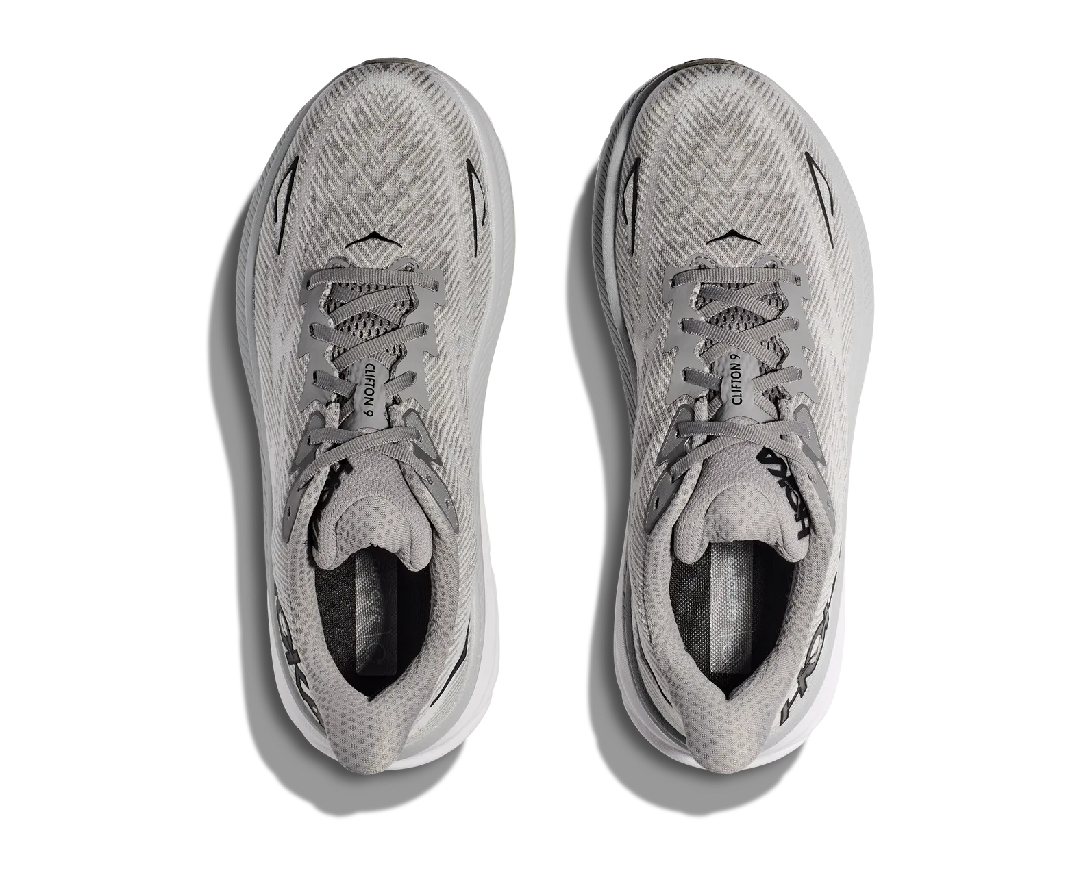 Hoka Clifton 9 Mens Running Shoes Grey Harbor Mist Black 1127895 HMBC 11.5 D 24644f4a-13e2-446d-b9f7-  main image 2